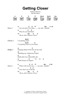 Getting Closer von Wings (Download) 