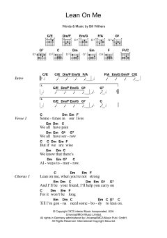 Lean On Me von Bill Withers (Download) 