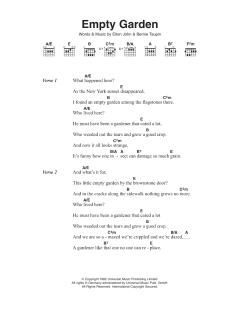 Empty Garden von Elton John (Download) 