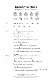 Crocodile Rock von Elton John (Download) 