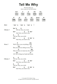 Tell Me Why von The Beatles (Download) 