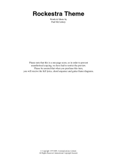 Rockestra Theme von Paul McCartney (Download) 