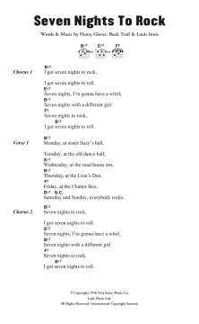 Seven Nights To Rock von Henry Glover (Download) 