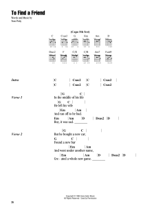 To Find A Friend von Tom Petty (Download) 