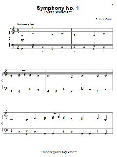 Symphony No. 1 in C Minor, Fourth Movement Excerpt von Johannes Brahms (Download) 
