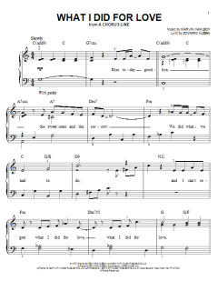 What I Did For Love von Marvin Hamlisch (Download) 