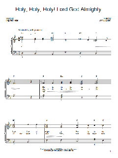 Holy, Holy, Holy! Lord God Almighty von Reginald Heber (Download) 