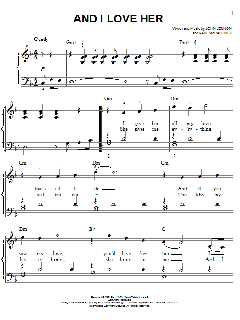 And I Love Her von The Beatles (Download) 