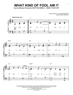 What Kind Of Fool Am I? von Leslie Bricusse (Download) 
