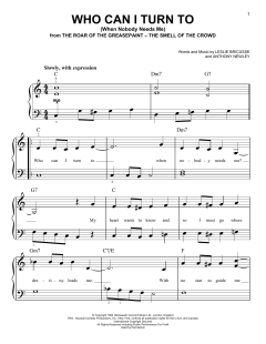 Who Can I Turn To (When Nobody Needs Me) von Tony Bennett (Download) 