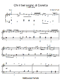 Canzone di Doretta von Giacomo Puccini (Download) 