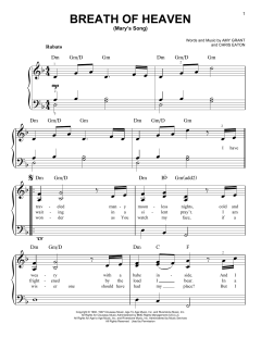 Breath Of Heaven (Mary's Song) von Amy Grant (Download) 