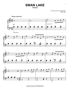 Swan Lake, Op. 20 (Theme) von Pyotr Il'yich Tchaikovsky (Download) 