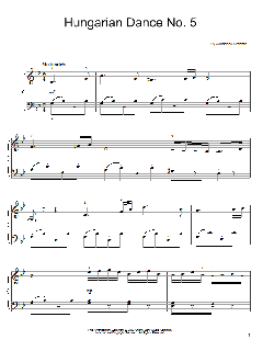 Hungarian Dance No. 5 von Johannes Brahms (Download) 