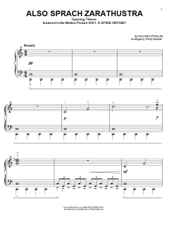 Also Sprach Zarathustra, Opening Theme von Richard Strauss (Download) 
