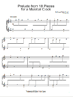 Prelude In C For A Musical Clock von George Frideric Handel (Download) 