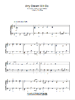 Any Dream Will Do von Andrew Lloyd Webber (Download) 