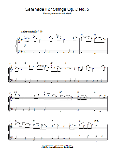 Serenade For Strings Op. 3 No. 5 von Franz Joseph Haydn (Download) 