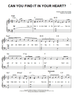 Can You Find It In Your Heart? von Tom Snow (Download) 