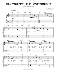 Can You Feel The Love Tonight von Elton John (Download) 