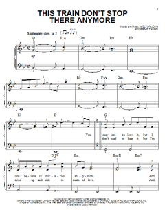 This Train Don't Stop There Anymore von Elton John (Download) 