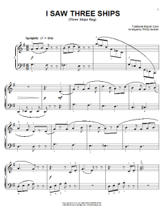 I Saw Three Ships [Ragtime version] von Traditional English Carol (Download) 