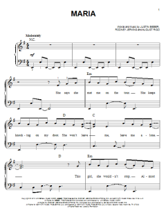 Maria von Justin Bieber (Download) 