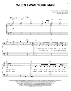 When I Was Your Man von Bruno Mars (Download) 