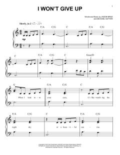 I Won't Give Up von Jason Mraz (Download) 