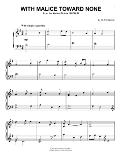 With Malice Toward None von John Williams (Download) 