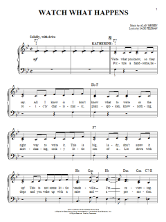 Watch What Happens von Alan Menken (Download) 