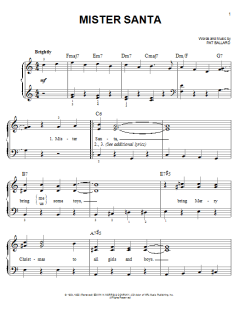 Mister Santa von Pat Ballard (Download) 