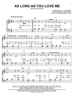 As Long As You Love Me von Justin Bieber (Download) 