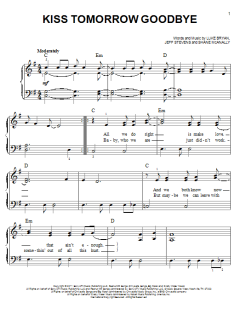Kiss Tomorrow Goodbye von Luke Bryan (Download) 