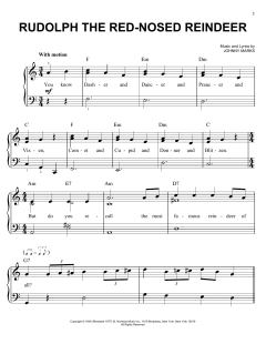 Rudolph The Red-Nosed Reindeer von Johnny Marks (Download) 