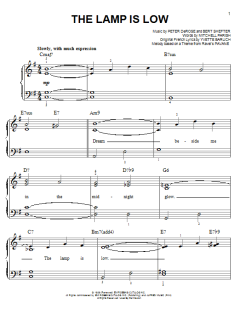 The Lamp Is Low von Mitchell Parish (Download) 