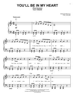 You'll Be In My Heart (Pop Version) von Phil Collins (Download) 