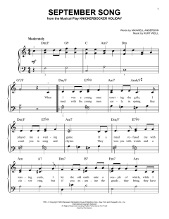 September Song von Kurt Weill (Download) 