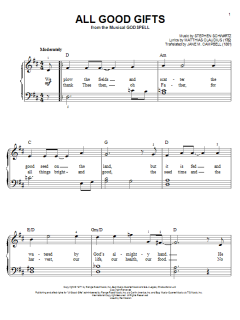 All Good Gifts von Stephen Schwartz (Download) 