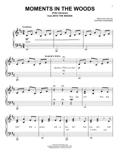 Moments In The Woods (Film Version) von Stephen Sondheim (Download) 