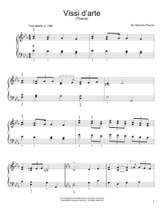 Vissi D'arte von Giacomo Puccini (Download) 