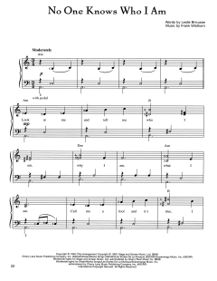 No One Knows Who I Am von Frank Wildhorn (Download) 