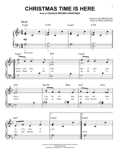 Christmas Time Is Here von Lee Mendelson (Download) 