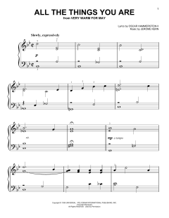 All The Things You Are von Jerome Kern (Download) 