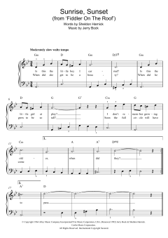 Sunrise, Sunset von Jerry Bock (Download) 