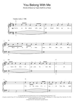 You Belong With Me von Taylor Swift (Download) 