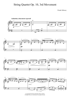 String Quartet Op.10, 3rd Movement von Claude Debussy (Download) 