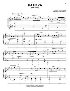 Hatikvah (With Hope) [Classical version] von N.H. Imber (Download) 