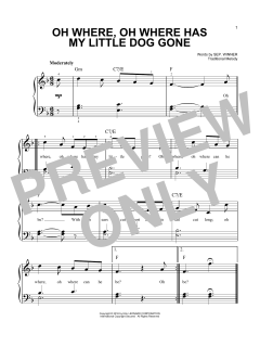 Oh Where, Oh Where Has My Little Dog Gone von Traditional (Download) 