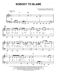 Nobody To Blame von Chris Stapleton (Download) 